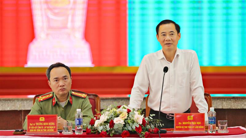 Các đồng chí chủ trì buổi làm việc.