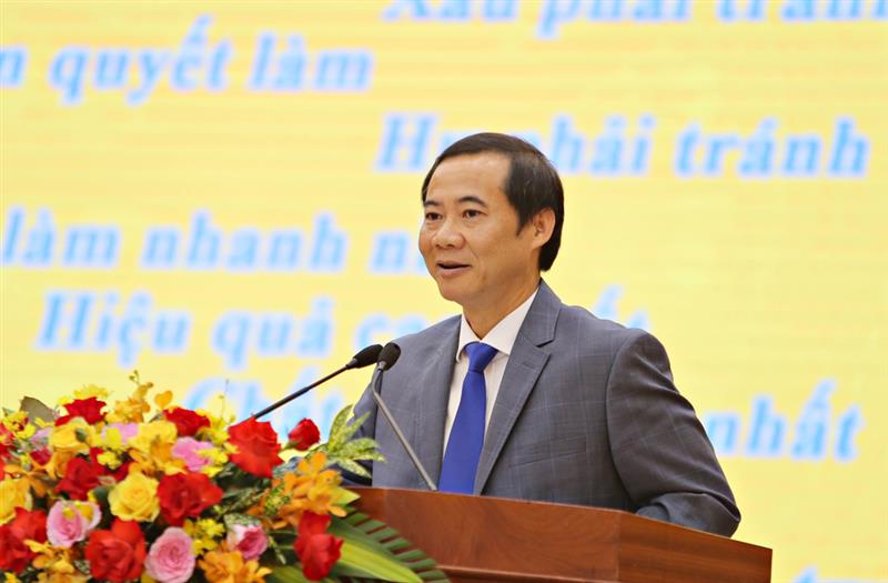 Quyền Bí thư Tỉnh uỷ Lâm Đồng Nguyễn Thái Học phát biểu chỉ đạo tại Lễ phát động.