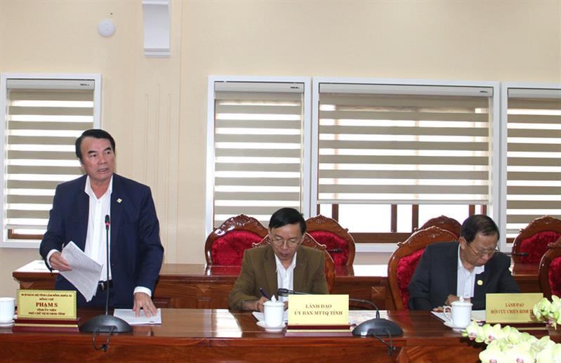 Phó Chủ tịch UBND tỉnh Lâm Đồng Phạm S phát biểu tại Hội nghị.