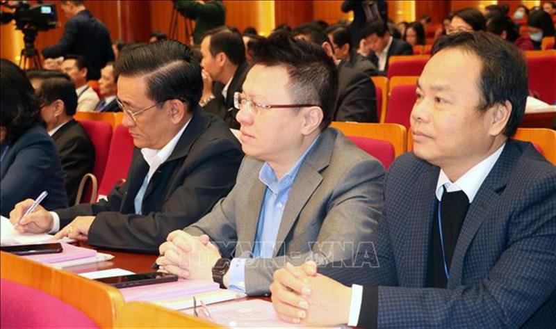 Phó Tổng Giám đốc Thông tấn xã Việt Nam Lê Quốc Minh dự hội nghị.