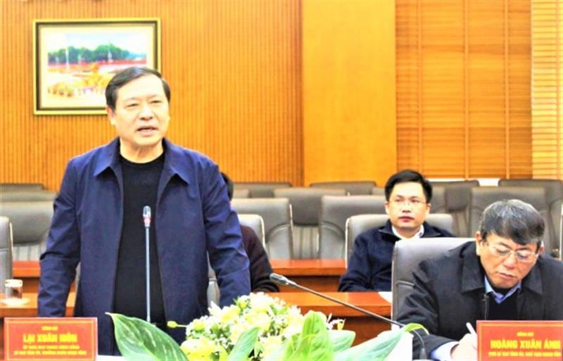 Đồng chí: Lại Xuân Môn, Bí thư Tỉnh ủy Cao Bằng chia sẻ kinh nghiệm của Cao Bằng trong việc triển khai cao tốc Đồng Đăng - Trà Lĩnh