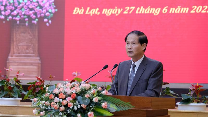 Đồng chí Nguyễn Trọng Ánh Đông – Ủy viên Ban Thường vụ Tỉnh uỷ, Trưởng Ban Tổ chức Tỉnh uỷ công bố quyết định thành lập Ban Chỉ đạo