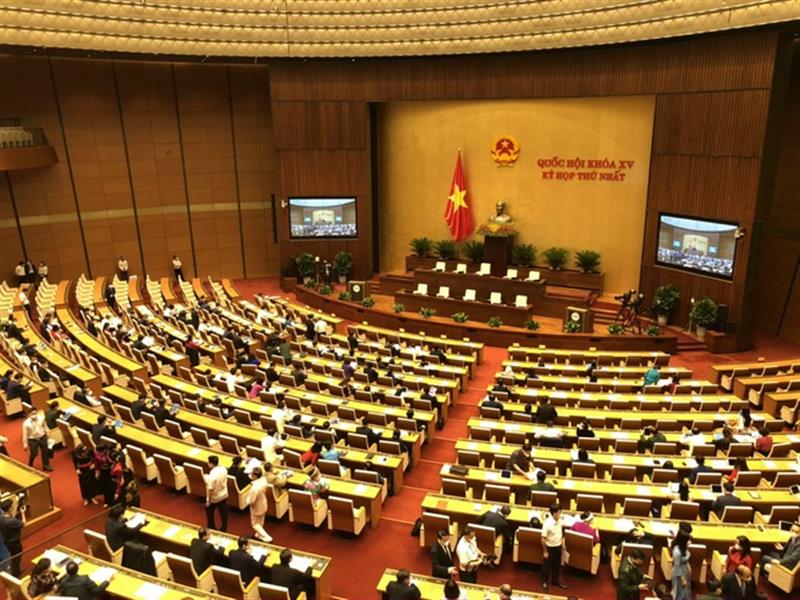 Toàn cảnh phiên khai mạc kỳ họp thứ nhất Quốc hội khóa XV.