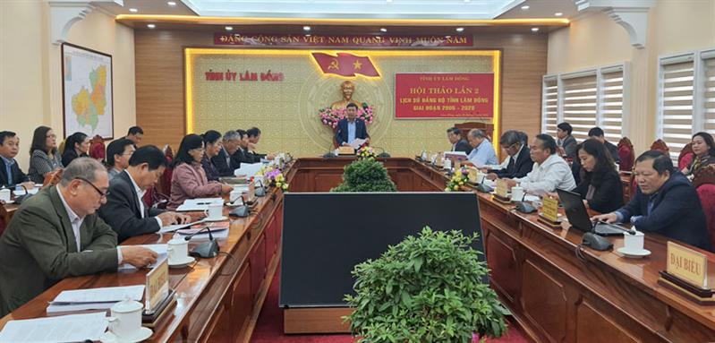 Toàn cảnh Hội thảo Lịch sữ Đảng bộ tỉnh Lâm Đồng, giai đoạn 2005 - 2020