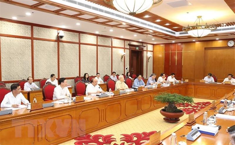 Tổng Bí thư Nguyễn Phú Trọng chủ trì họp Bộ Chính trị, Ban Bí thư cho ý kiến các đề án